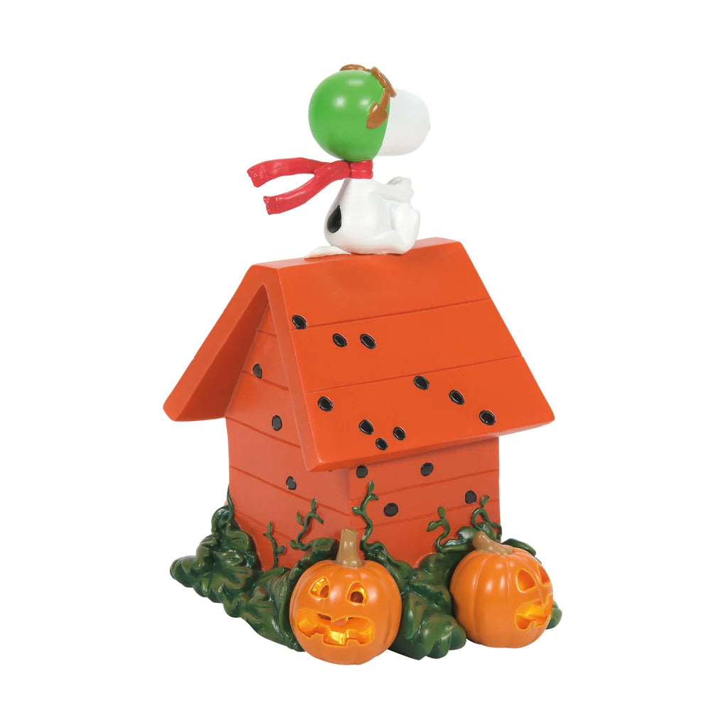 D-56 Halloween Collectible: Peanuts World War 1 Flying Ace