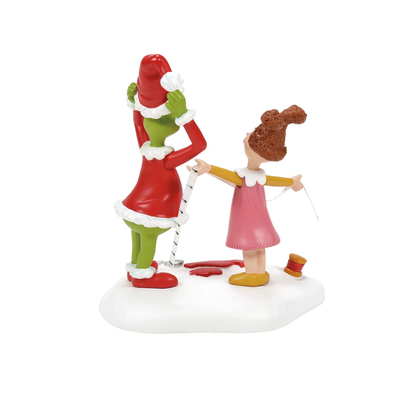 D-56 Collectible: Grinch Being Fitted For A Santy Suit