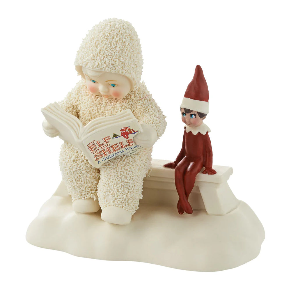 Snowbabies® The Elf on the Shelf Listens to a Story