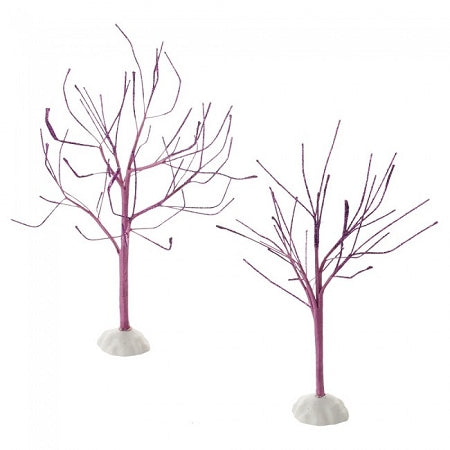 D-56 Halloween Tree: Purple Sparkle Bare Branch