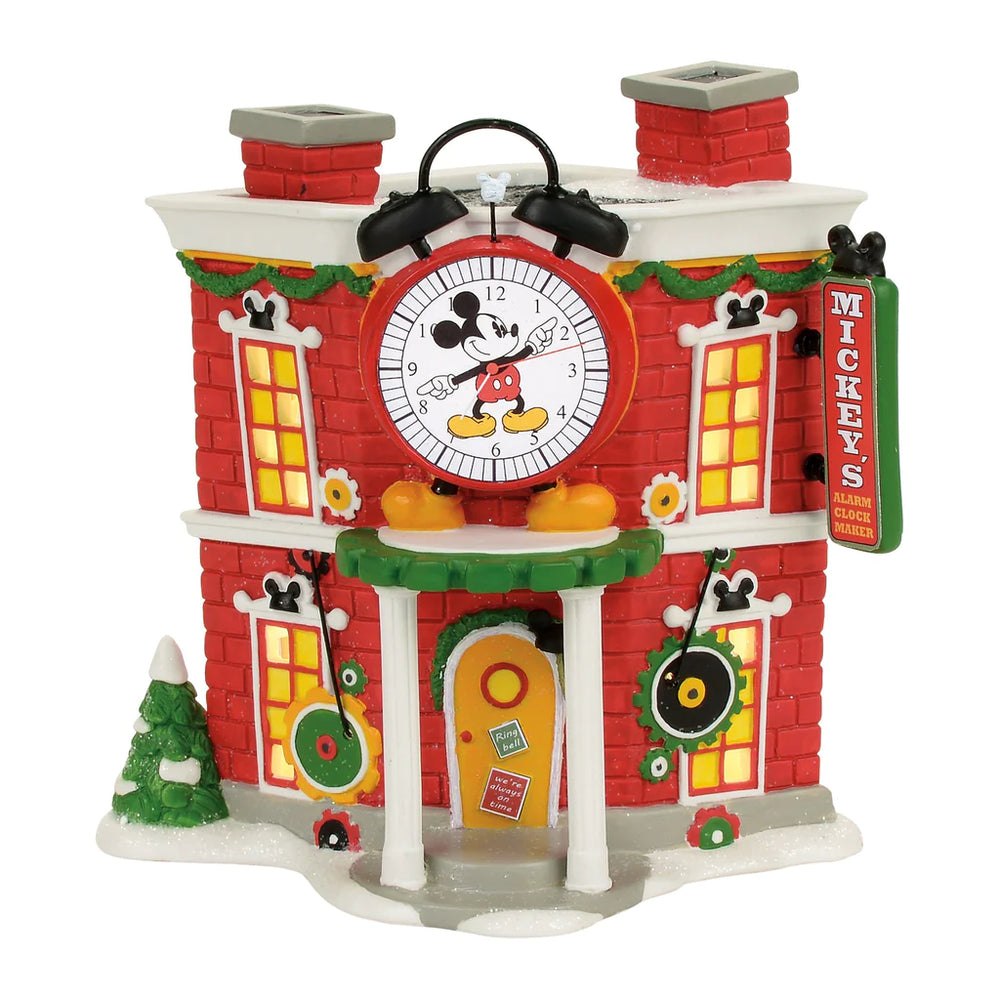 D-56 Collectible: Mickey's Alarm Clock Shop