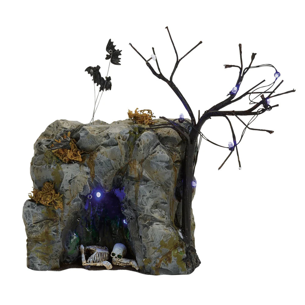 D-56 Halloween Collectible: Black Light Bat Cave