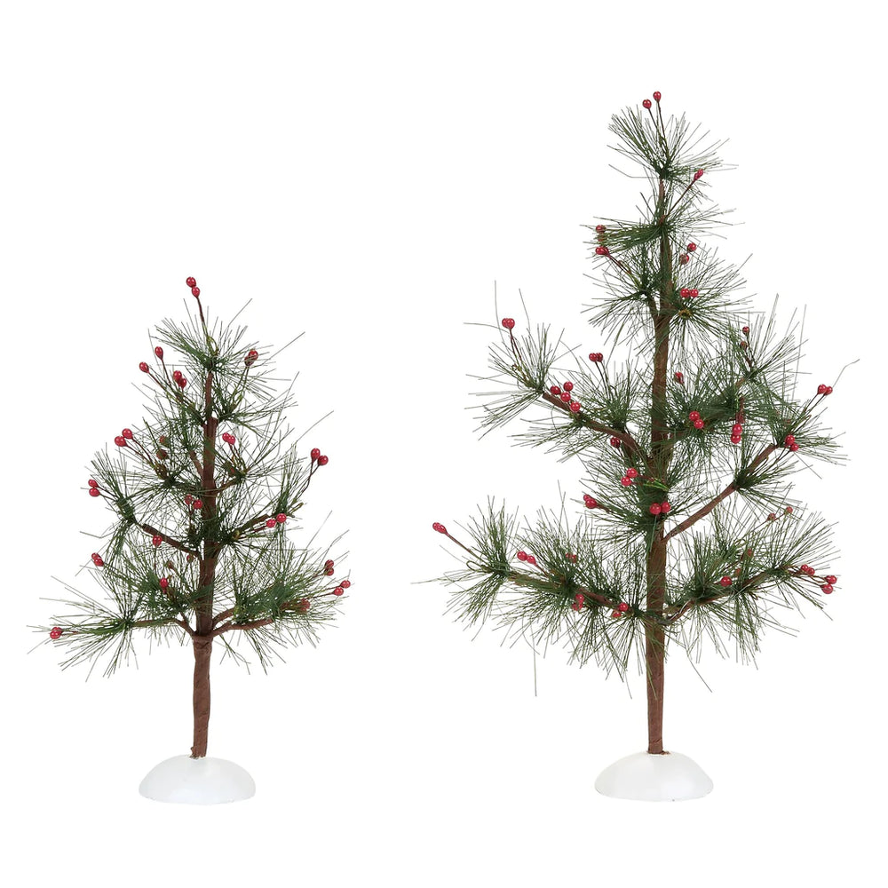 D-56 Christmas Accessory: Village Berry Pines