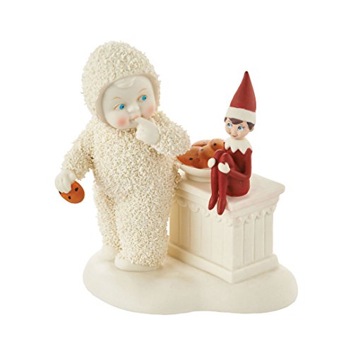 Snowbabies® The Elf on the Shelf Guards the Cookies