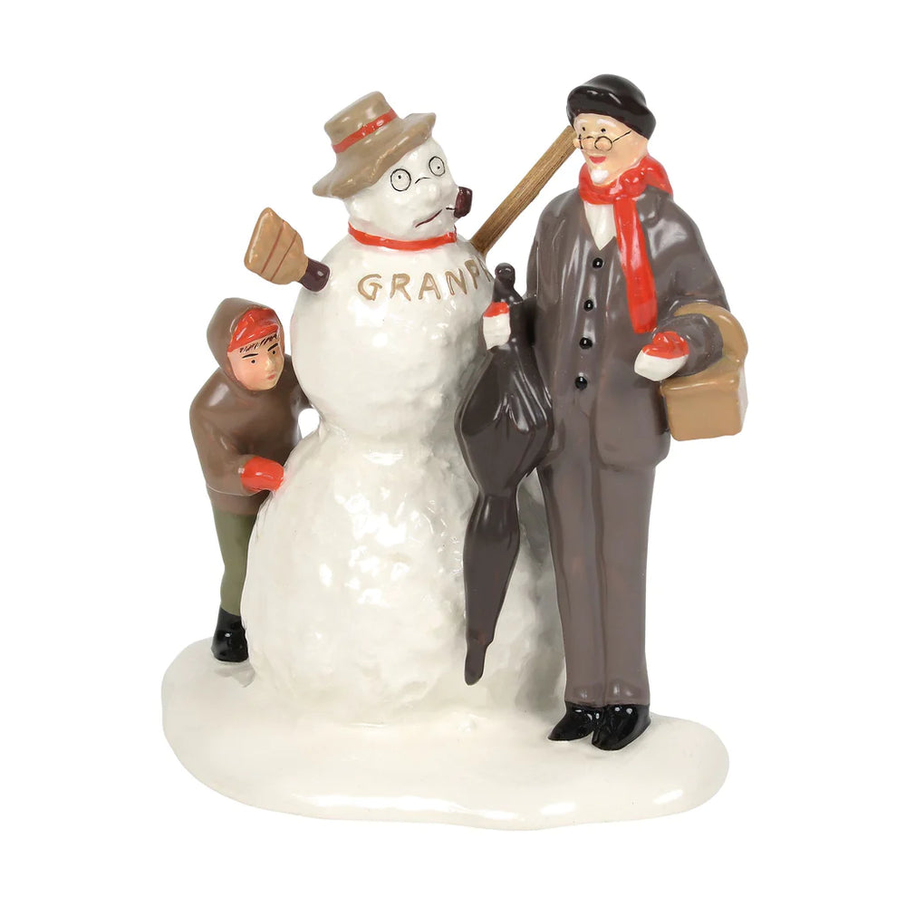 D-56 Christmas Collectible: NR's Grandfather and Snowman