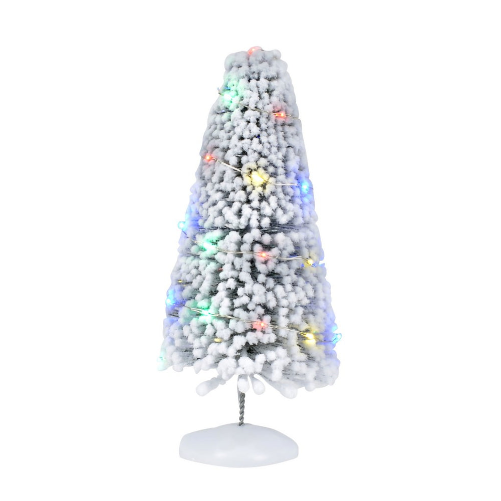 D-56 Village Tree: Lit Snow Laden Sisal, Medium