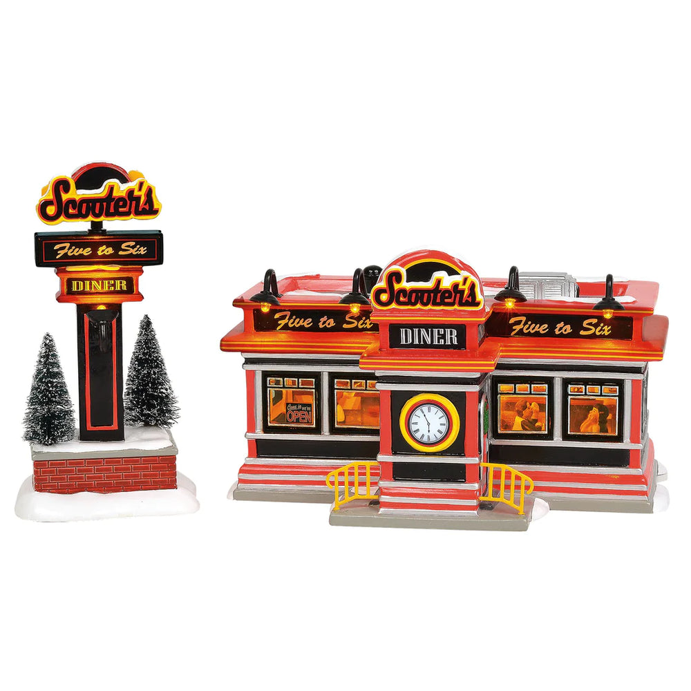 D-56 Christmas Collectible: Scooter's Diner