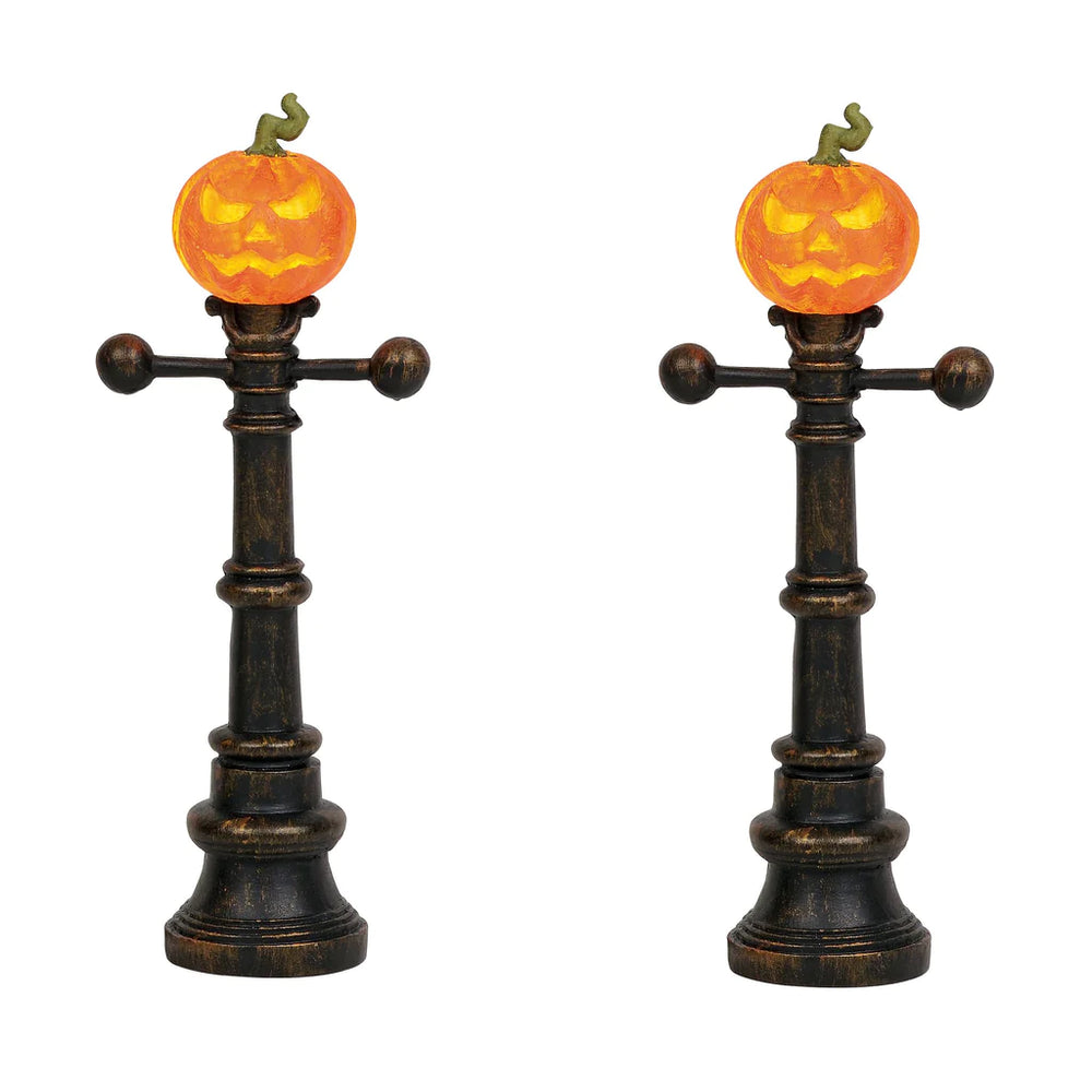 D-56 Collectible: Halloween Street Lamps