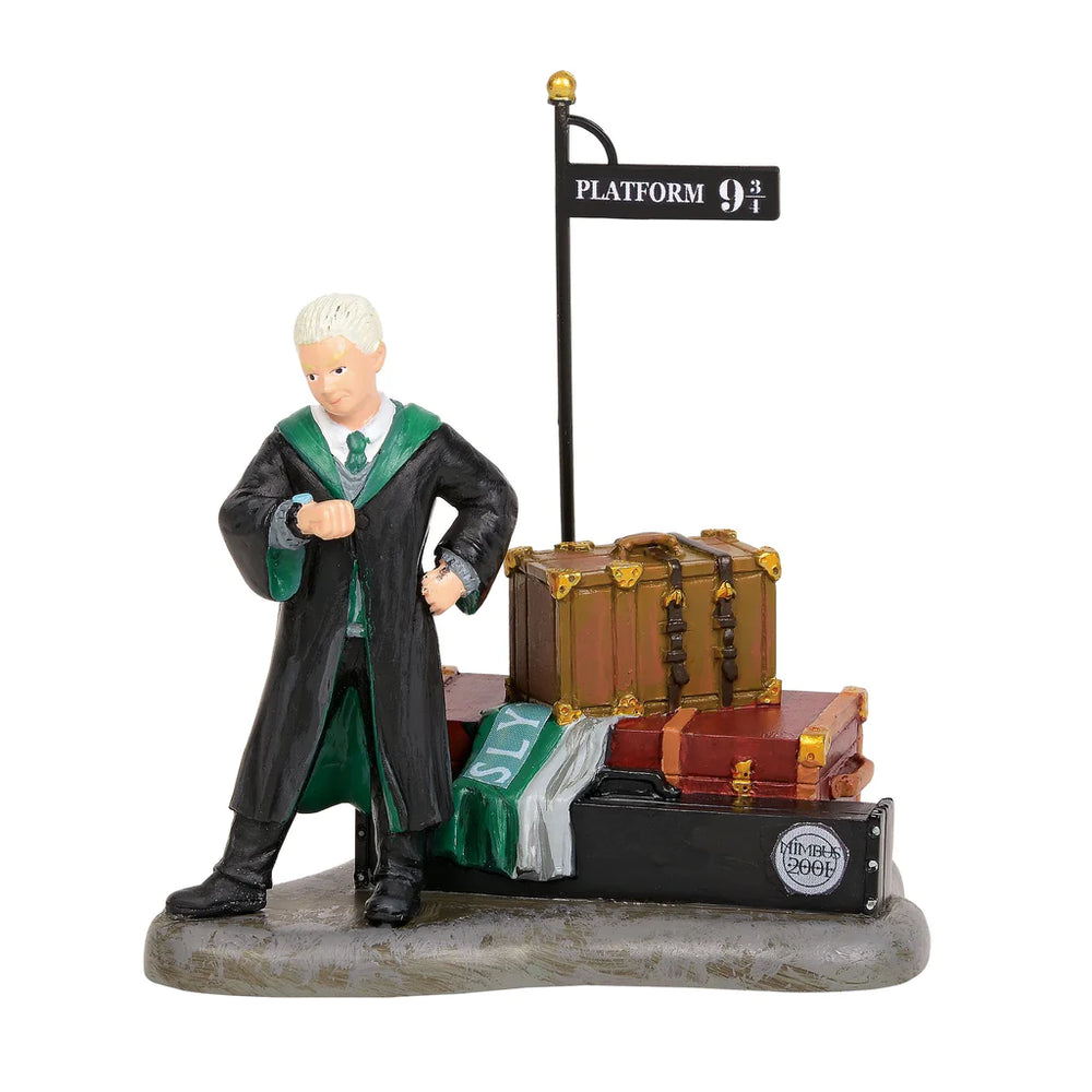 D-56 Collectible: Harry Potter Draco Waits at Platform 9 3/4