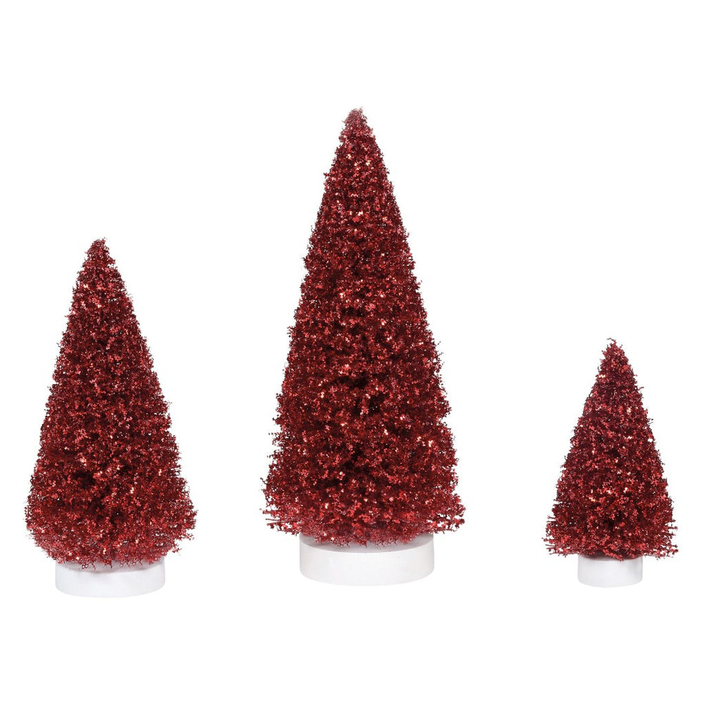 D-56 Village Tree: Ruby Christmas Pines