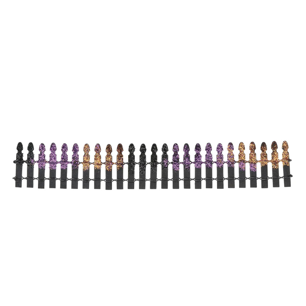 D-56 Collectible: Halloween Glitter Fence
