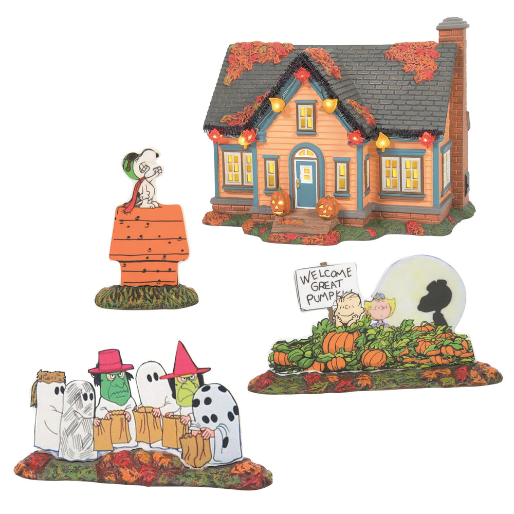 D-56 Collectible: Trick or Treat Lane Peanuts