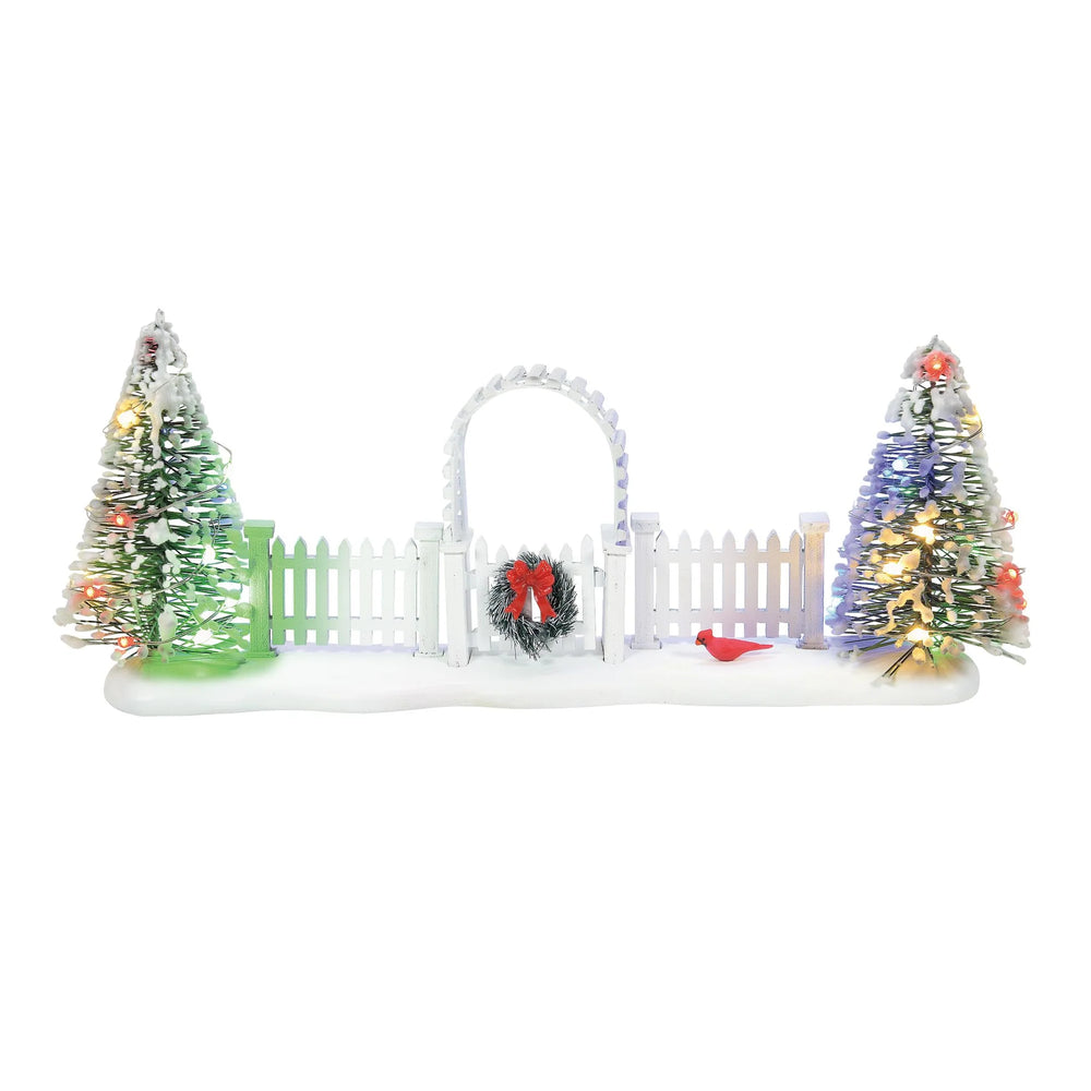 D-56 Village Accessory: Cardinal Christmas Gate