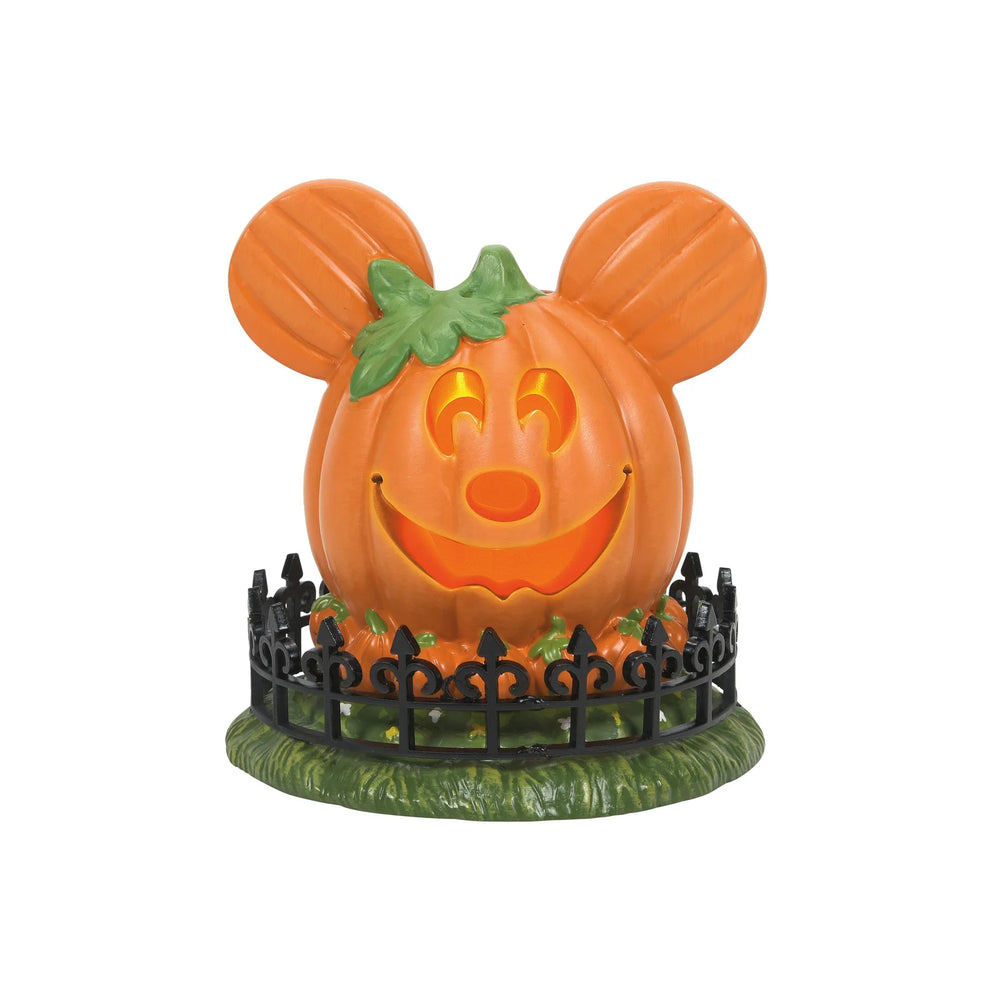 D-56 Halloween Collectible: Disney Mickey's Town Center Pumpkin