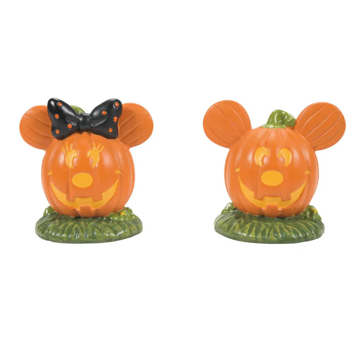 D-56 Halloween Collectible: Disney Mickey's Pumpkintown Topiaries