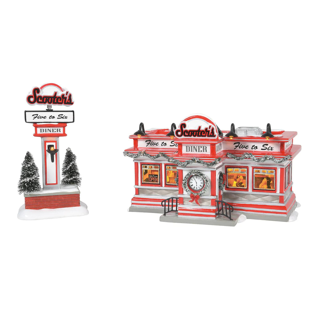 
                  
                    D-56 Christmas Collectible: Scooter's Diner
                  
                