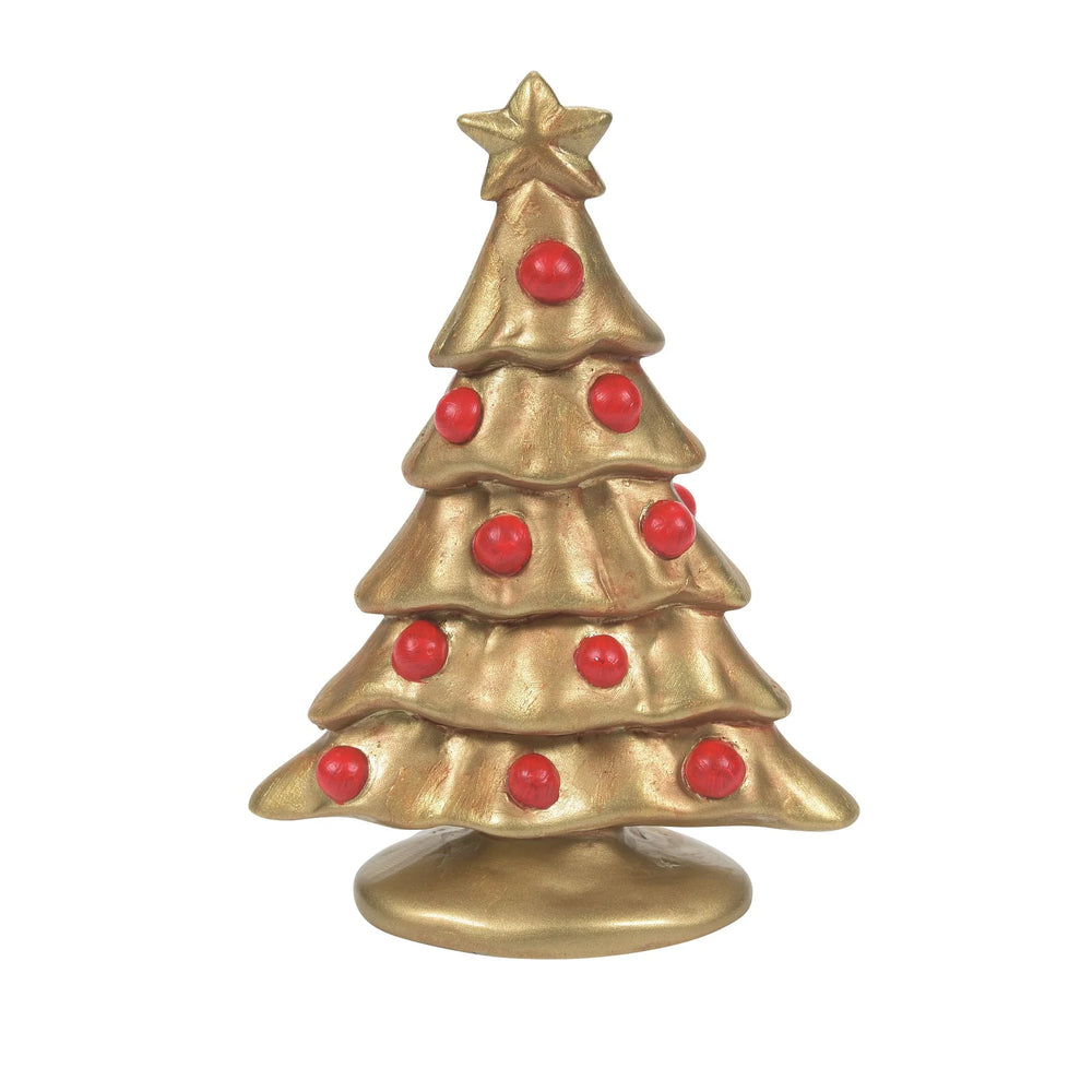 D-56 Village Accessory: Golden Gilded Tree