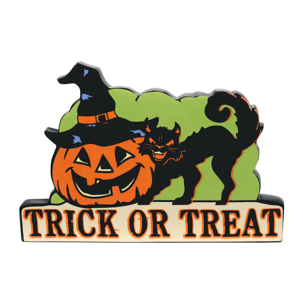 D-56 Halloween Collectible: Trick-or-Treat Sign