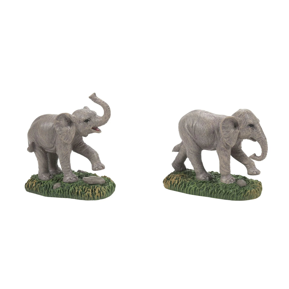 D-56 Village Accessory: Zoological Gardens Elephants