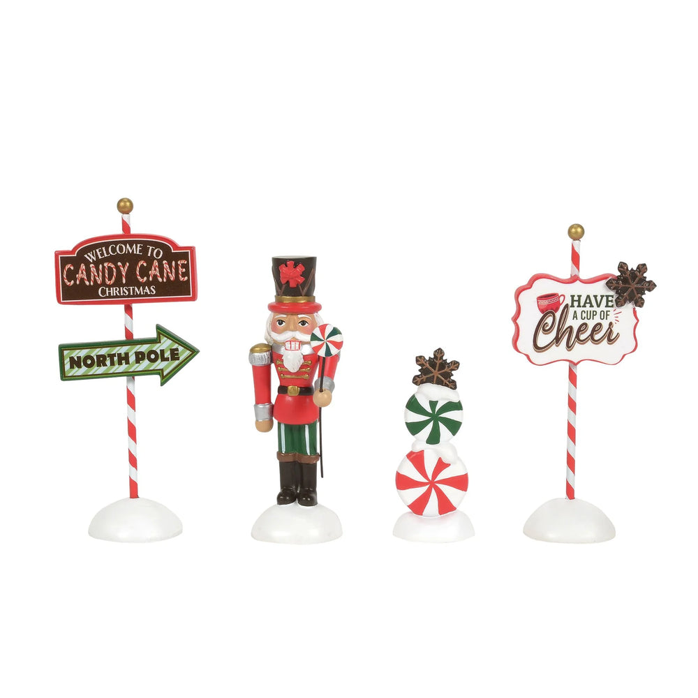 D-56 Village Accessory: Candy Cane Peppermint Panache