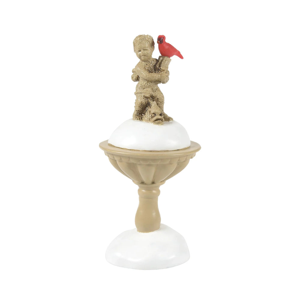 D-56 Village Accessory: Cardinal Christmas Fountain