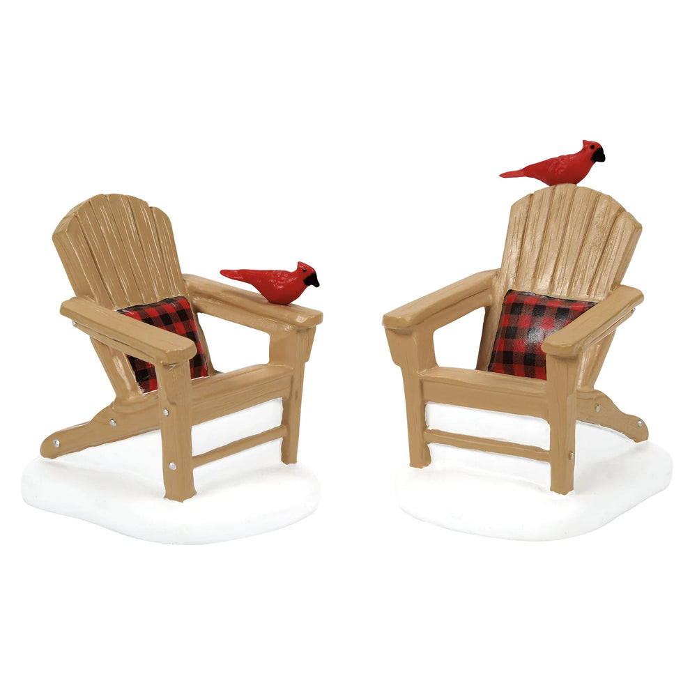 D-56 Village Accessory: Cardinal Best Seats Around