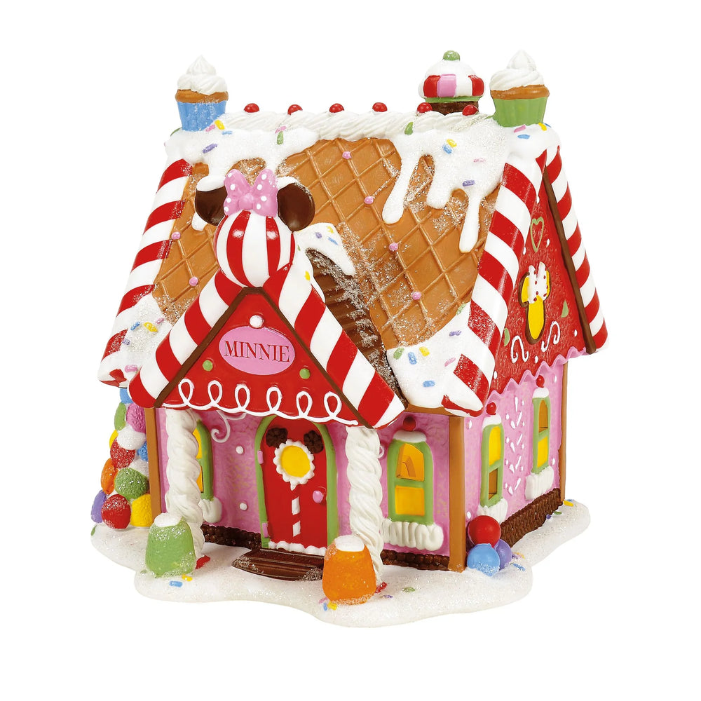 D-56 Collectible: Disney Minnie's Peppermint Villa