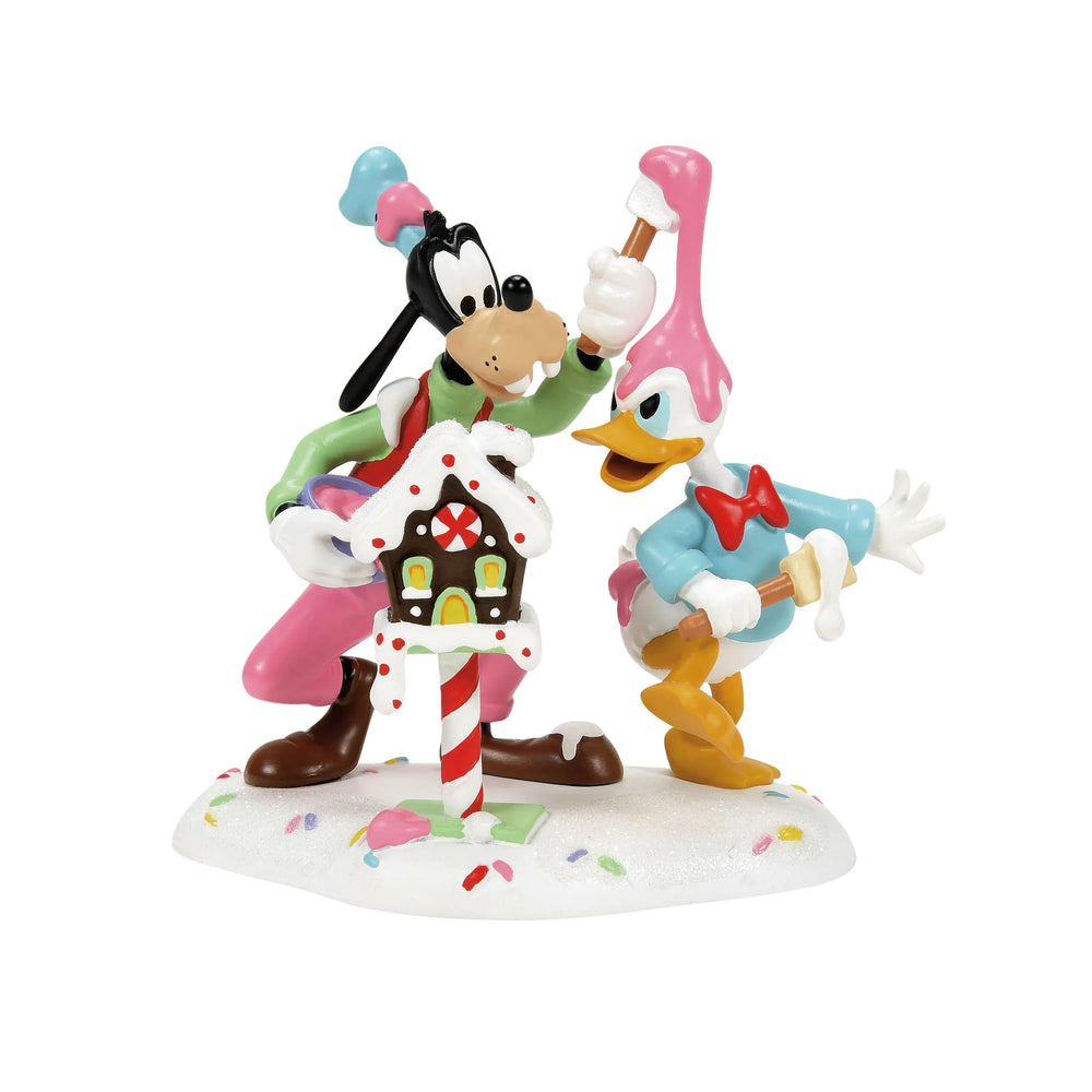 D-56 Collectible: Disney Goofy & Donald Make A Mess