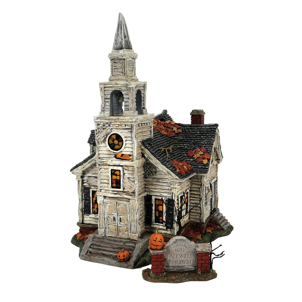 D-56 Halloween Collectible: Elvira The Fallen Church Of Fallwell