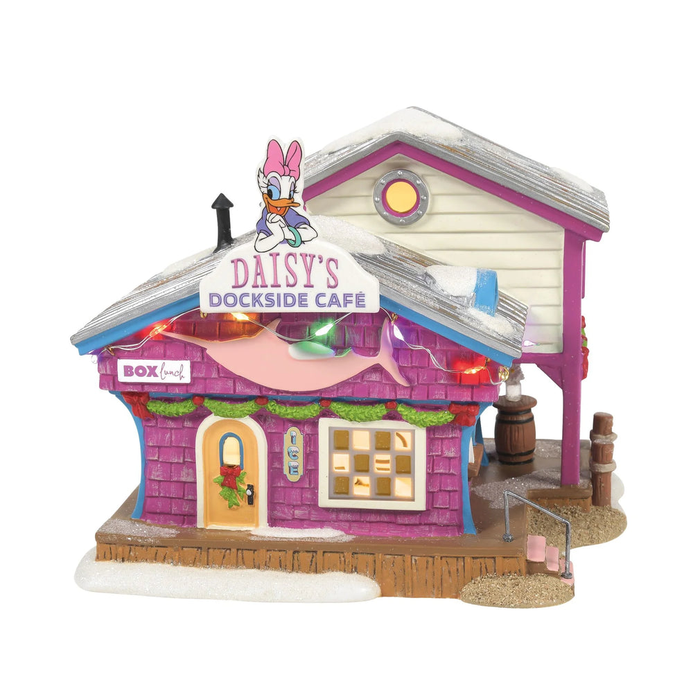 D-56 Collectible: Disney Daisy's Dockside Cafe