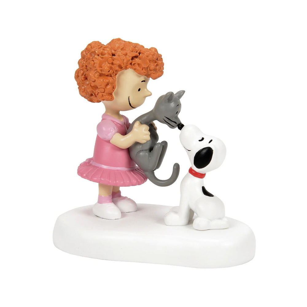 D-56 Collectible: Peanuts Frieda & Faron Meet Snoopy