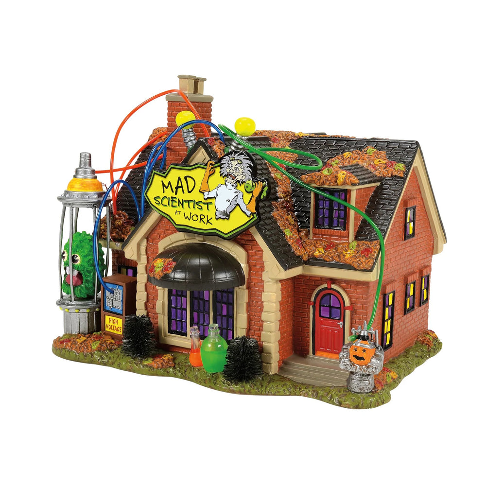 D-56 Halloween Collectible: Mad Scientist's Place