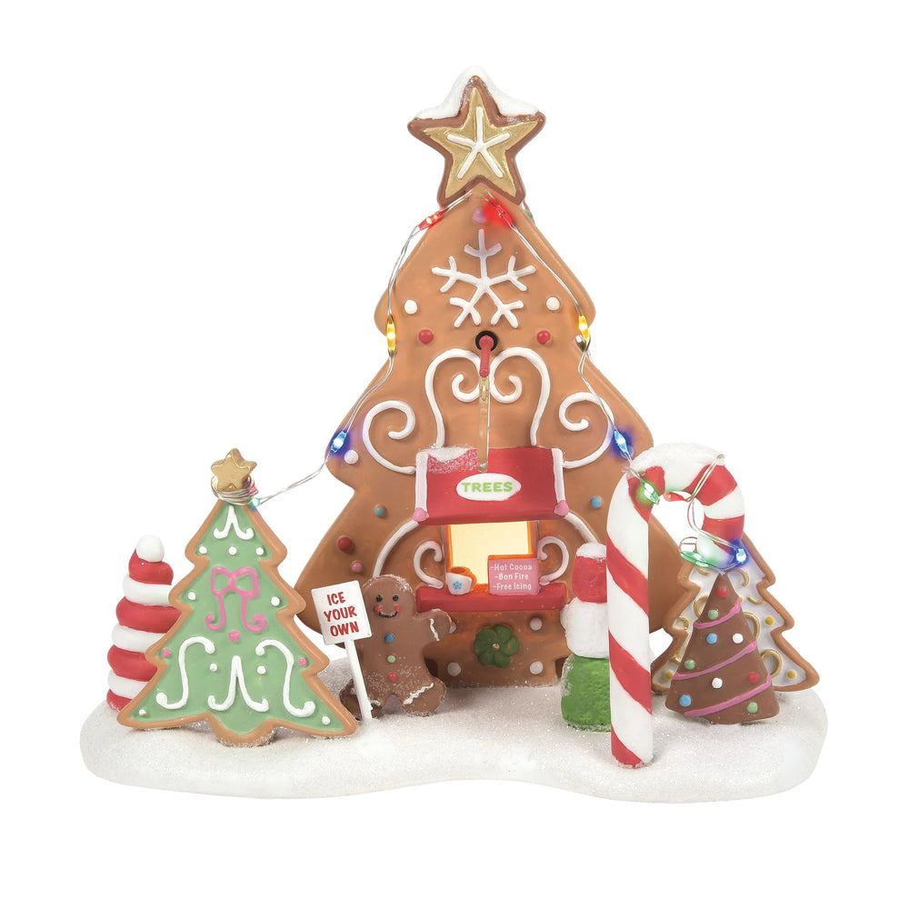 D-56 Collectible: NP Gingerbread Ice Your Own Tree Lot