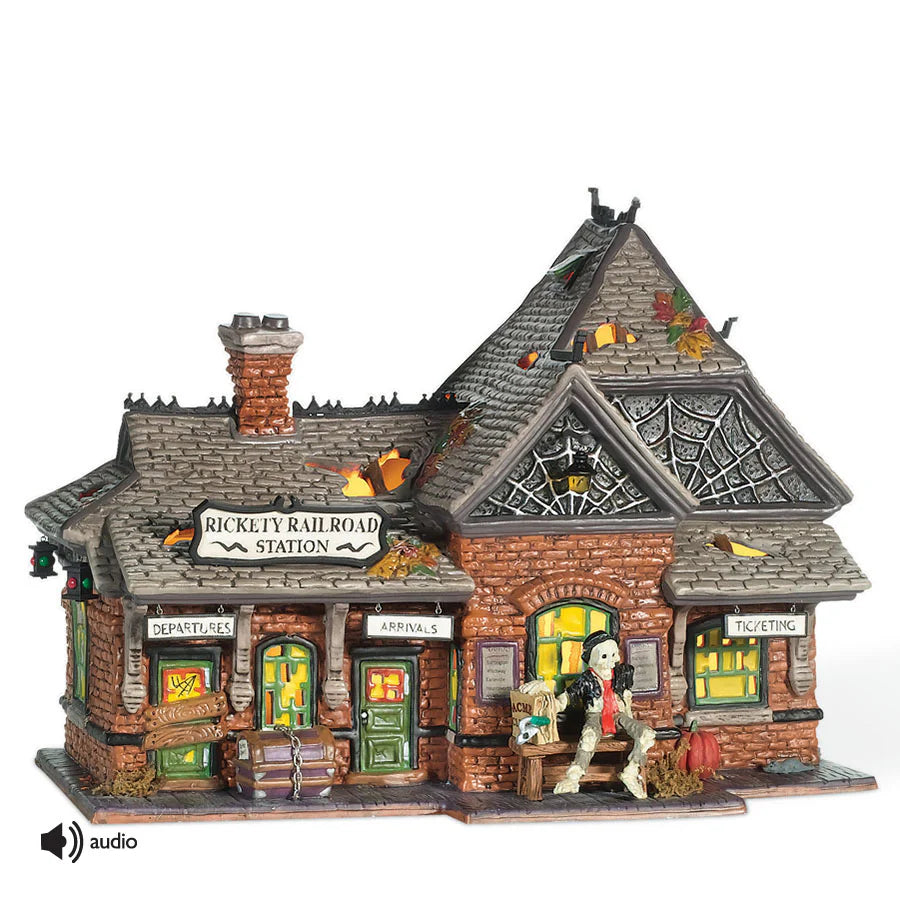 D-56 Halloween Collectible: Rickety Railroad Station