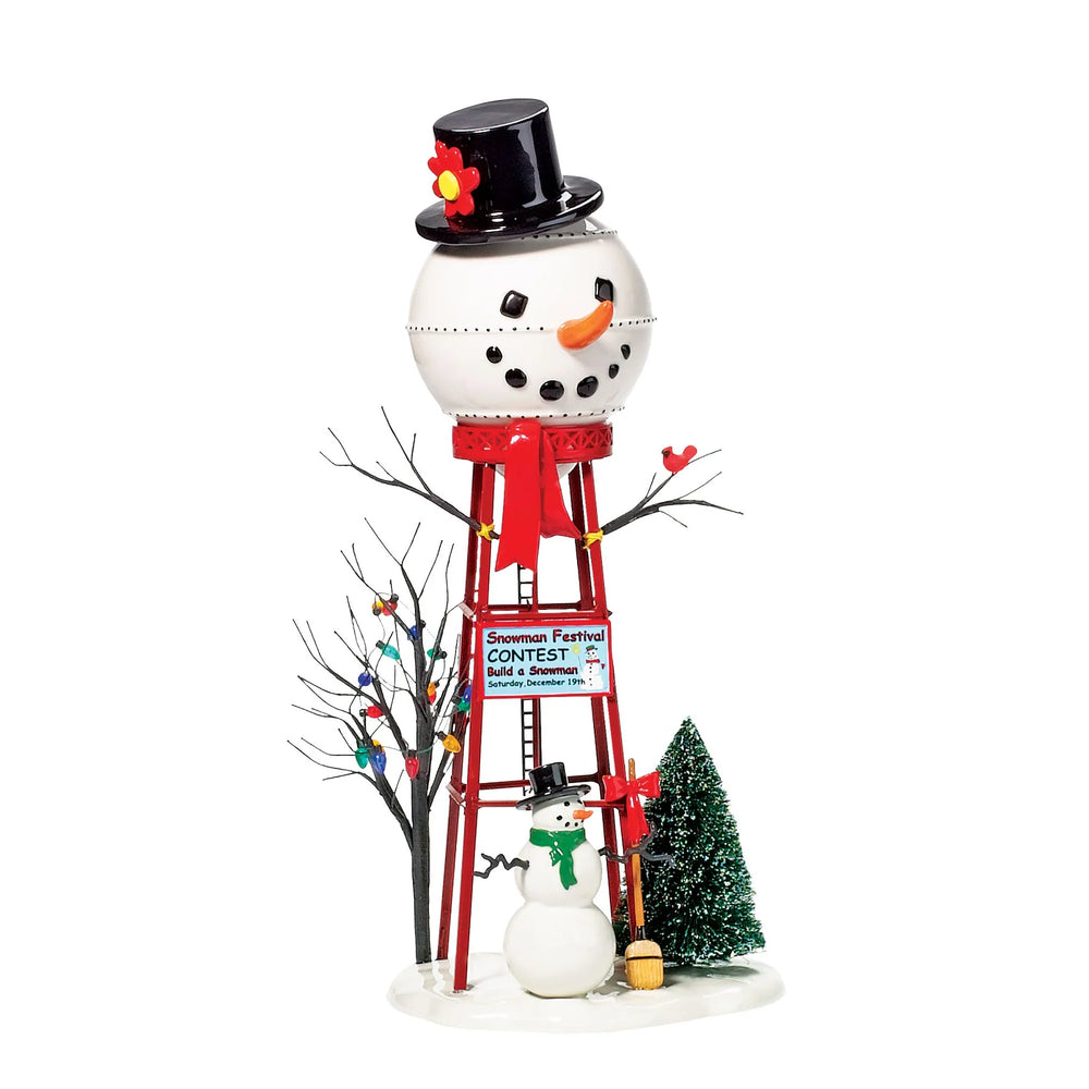 D-56 Village Accessory: Snowman Watertower