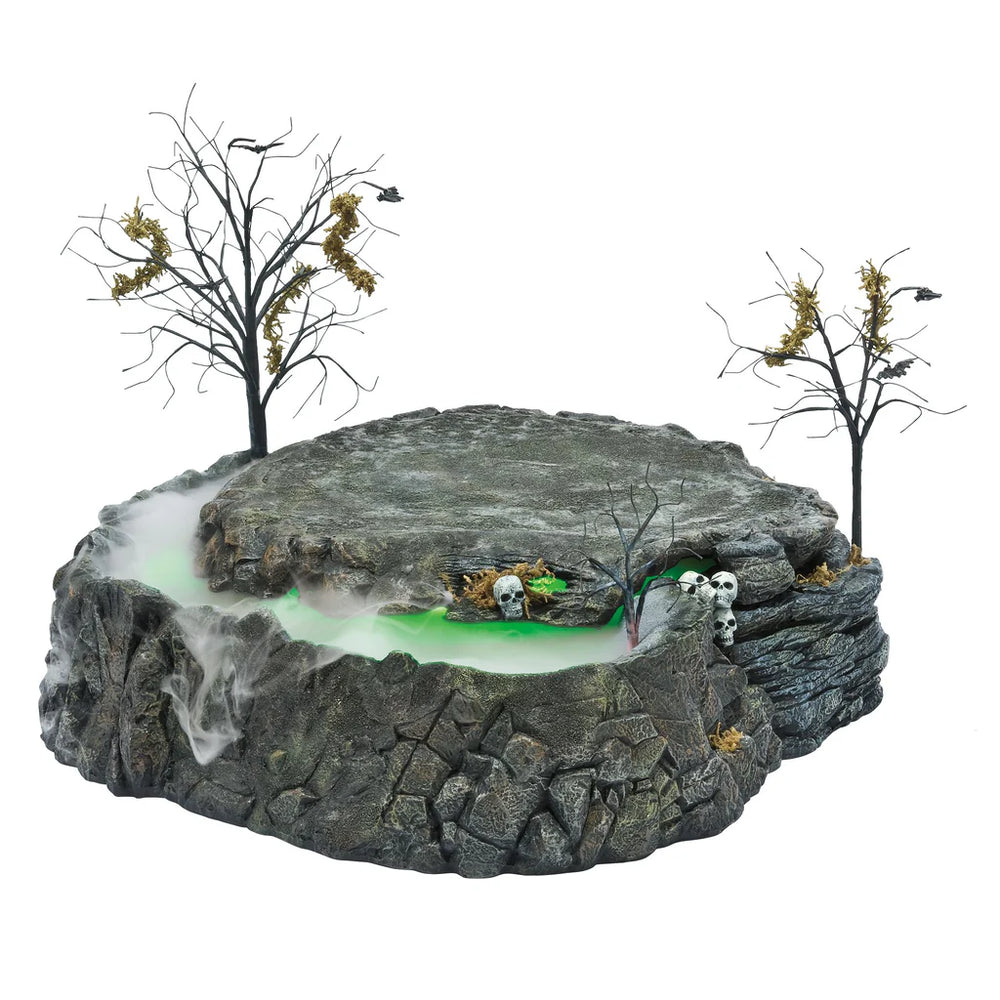 D-56 Halloween Collectible: Animated Foggy Point Platform