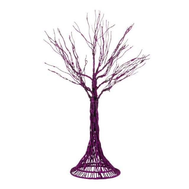 D-56 Halloween Tree: Haunted Branches Purple